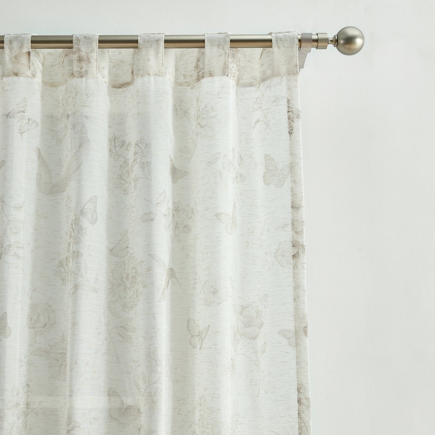 Lenox Butterfly Meadow Toile Printed Window Curtain