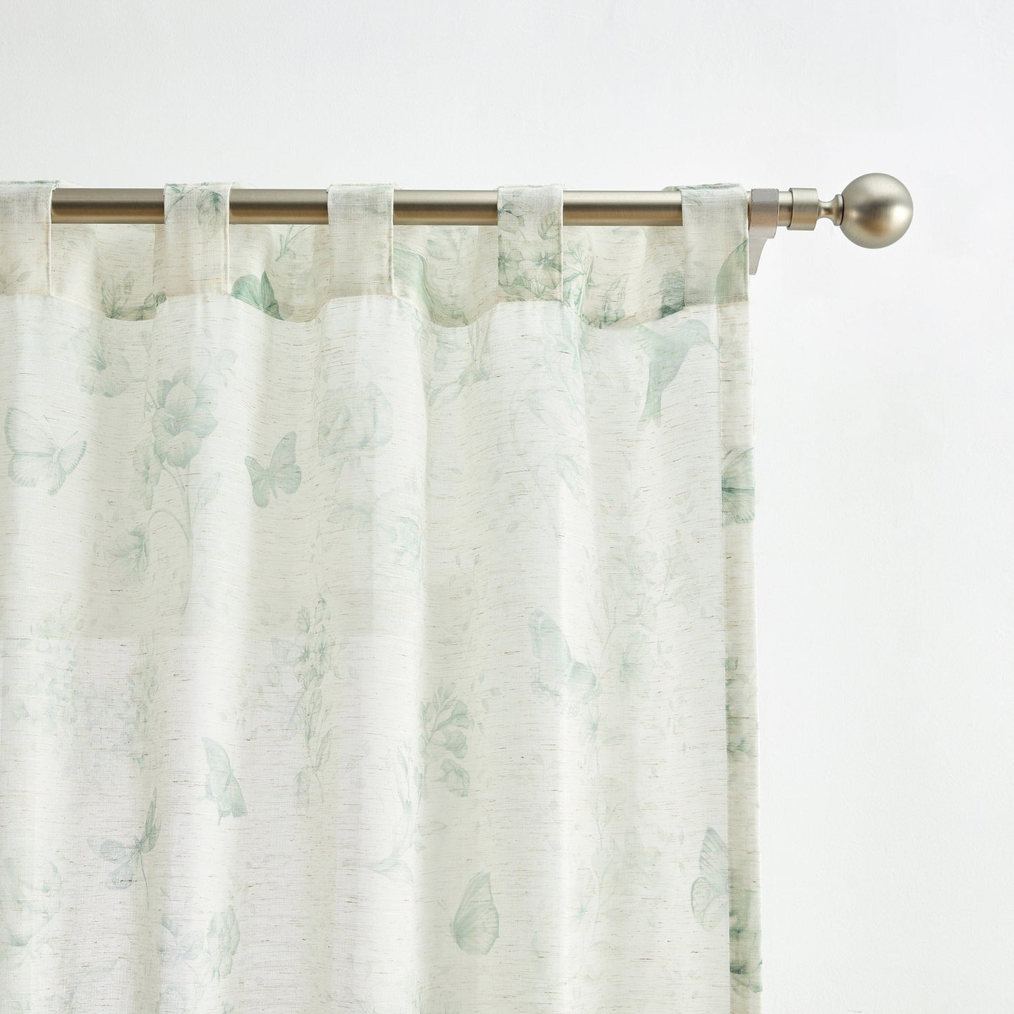 Lenox Butterfly Meadow Toile Printed Window Curtain