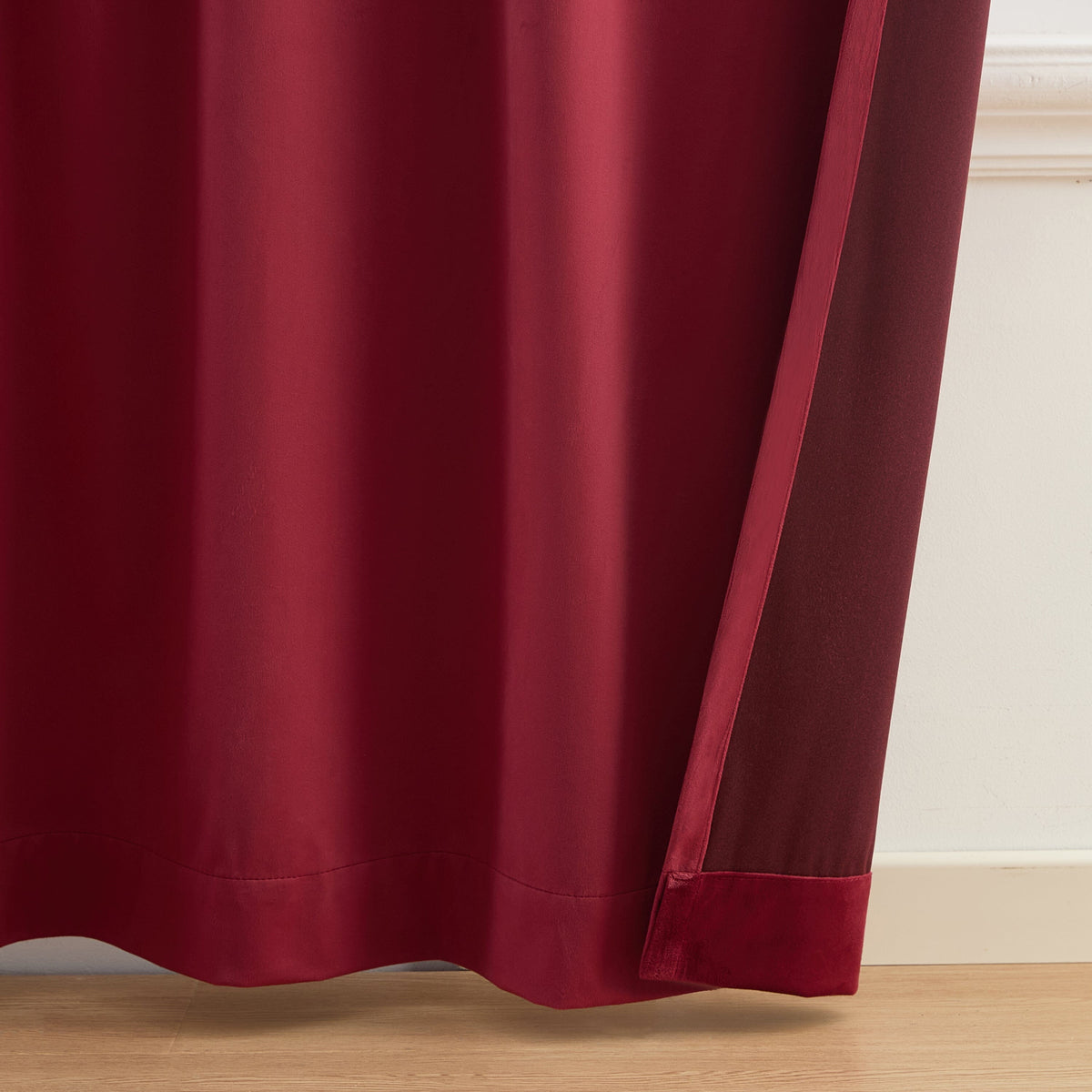 Camille Velvet Curtain Panel, Set of 2