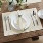 Caiden Elegance Damask - Manteles individuales resistentes al agua y a las manchas, juego de 4