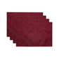 Caiden Elegance Damask - Manteles individuales resistentes al agua y a las manchas, juego de 4