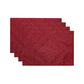 Caiden Elegance Damask - Manteles individuales resistentes al agua y a las manchas, juego de 4