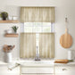 Cameron Linen Rod Pocket Kitchen Tier and Valance Collection