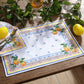 Manteles individuales Capri Limón, juego de 4