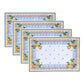 Manteles individuales Capri Limón, juego de 4
