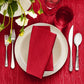 Continental Solid Texture Water and Stain Resistant Napkins, Set of 4