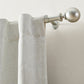 Cordelia 1" Window Drapery Single Curtain Rod with Globe Ball Finial