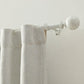 Cordelia 1" Window Drapery Single Curtain Rod with Globe Ball Finial