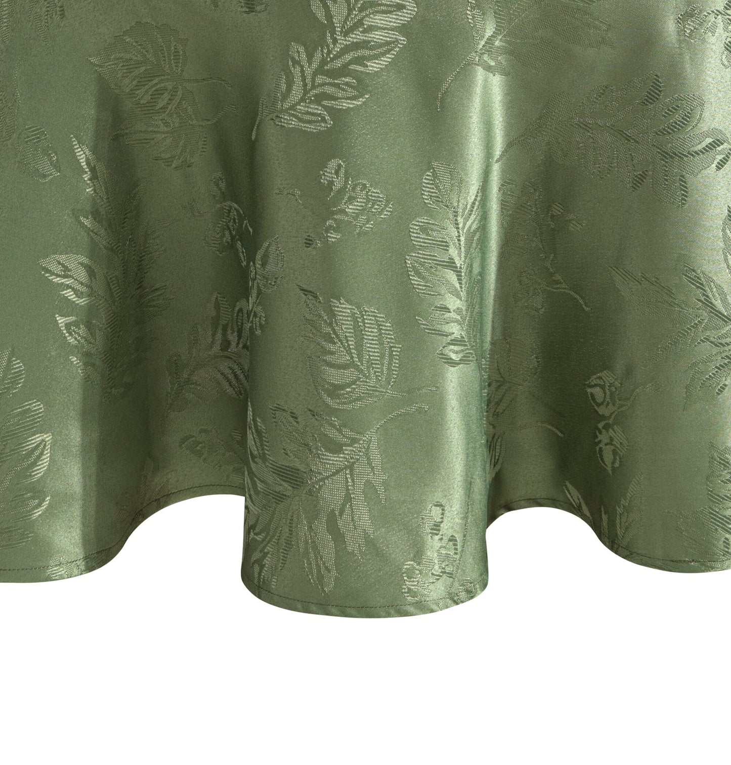Elegante mantel de damasco jacquard con hojas tejidas