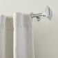Florence 1" Window Drapery Single Curtain Rod with Stacked Square Finial