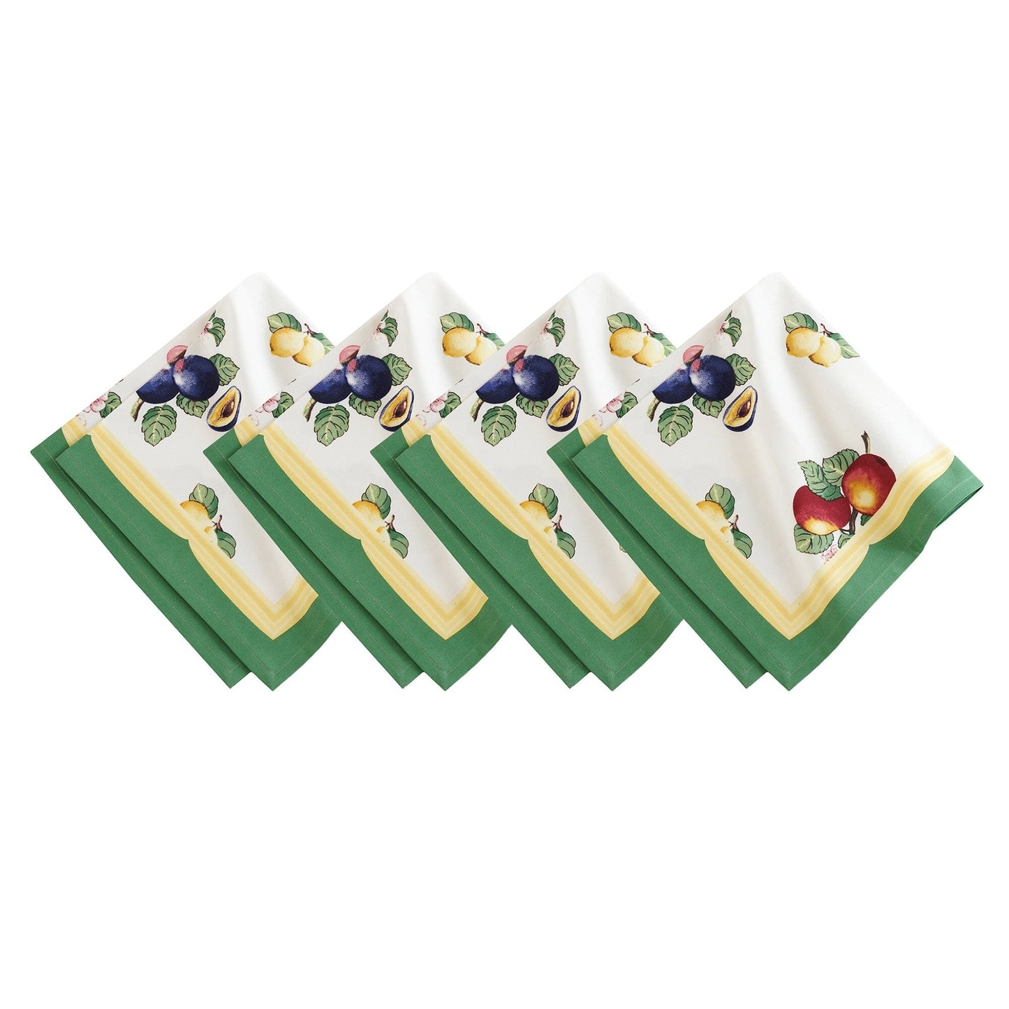 Villeroy &amp; Boch French Garden Servilletas resistentes al agua y a las manchas, juego de 4