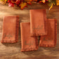 Fringed Harvest Sentiment Napkins, Set of 4