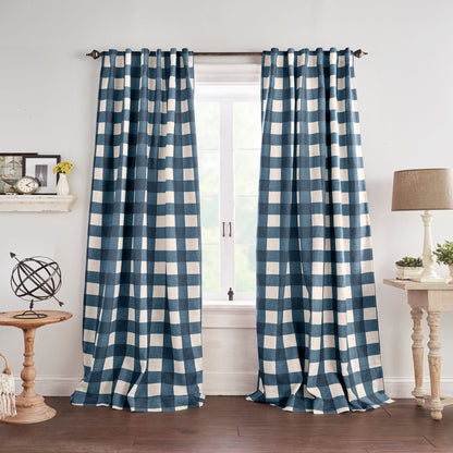 Grainger Buffalo Check Blackout Window Curtain