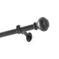 Greenwich 1” Single Curtain Rod with Spherical Ball Finial