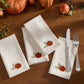 Lenox Harvest Pumpkins Embroidered Napkins, Set of 4