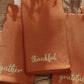 Servilletas bordadas Harvest Sentiment, juego de 4