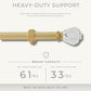 Lenox Milano 1” Single Curtain Rod with Crystal Teardrop Finial Design