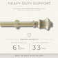 Lenox Palazzo 1” Single Curtain Rod with Fluted Bell Shaped Finial Design