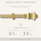 Lenox Palazzo 1” Single Curtain Rod with Fluted Bell Shaped Finial Design