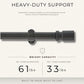 Tribeca 1" Single Curtain Rod with Cylinder End Cap Finial