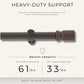 Tribeca 1" Single Curtain Rod with Cylinder End Cap Finial