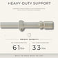 Tribeca 1" Single Curtain Rod with Cylinder End Cap Finial