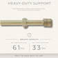 Lenox Verona 1” Single Curtain Rod with Cylinder End Cap Finial Design