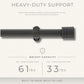 Lenox Verona 1” Single Curtain Rod with Cylinder End Cap Finial Design