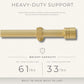 Lenox Verona 1” Single Curtain Rod with Cylinder End Cap Finial Design