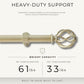 Walker 1” Single Curtain Rod with Cage Ball Finial