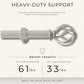 Walker 1” Single Curtain Rod with Cage Ball Finial