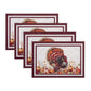 Juego de 4 manteles individuales de diseño turco de Autumn Heritage