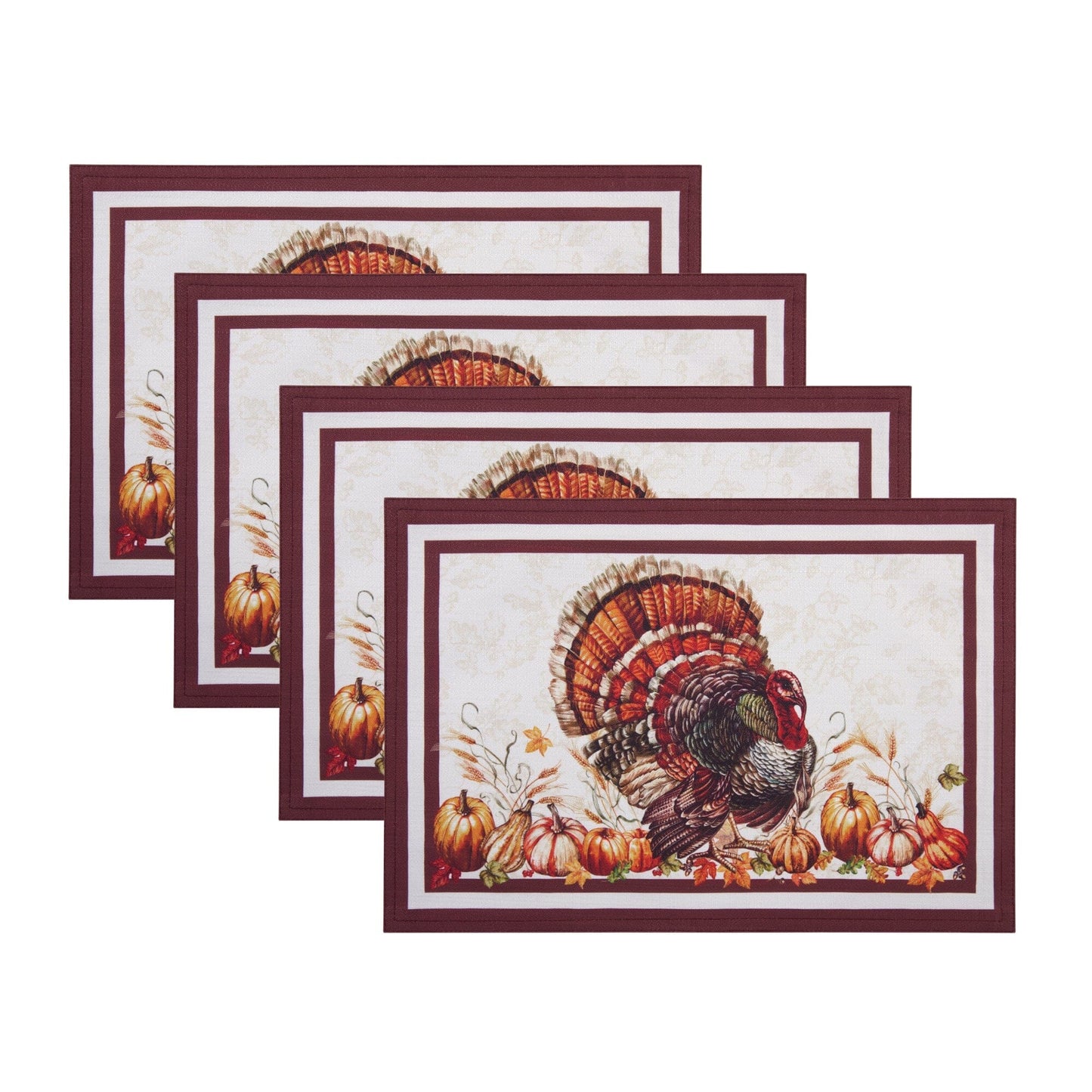 Juego de 4 manteles individuales de diseño turco de Autumn Heritage