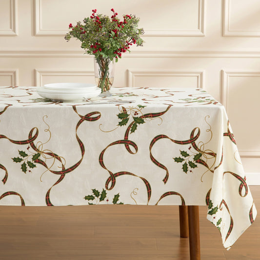Lenox Holiday Nouveau Ribbon Tablecloth