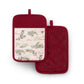 Holiday Tree Trimmings  Pot Holders, Set of 2