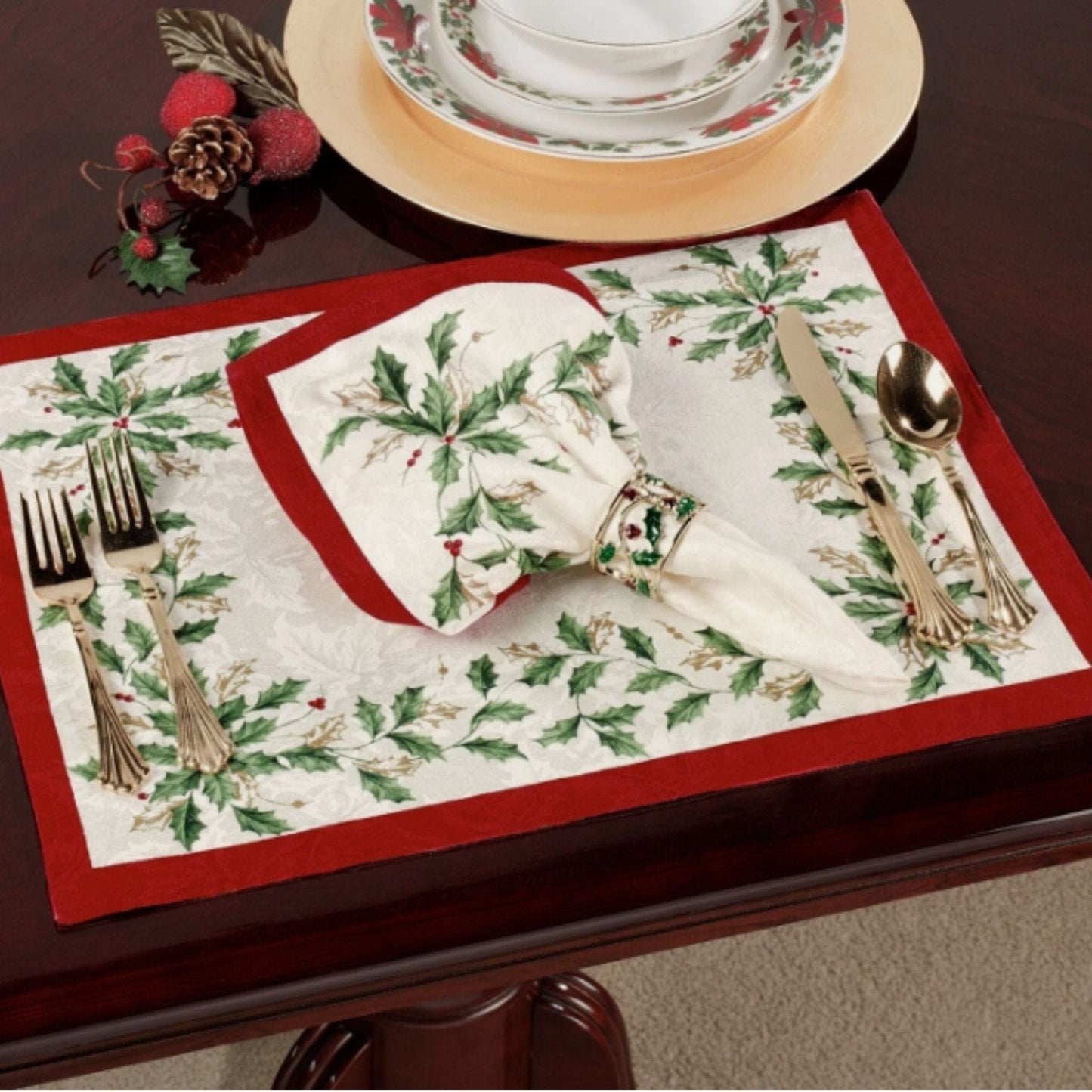Lenox Holiday Placemats, Set of 4
