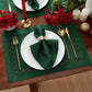 Holly Scroll Laser Cut Napkins, Set of 4