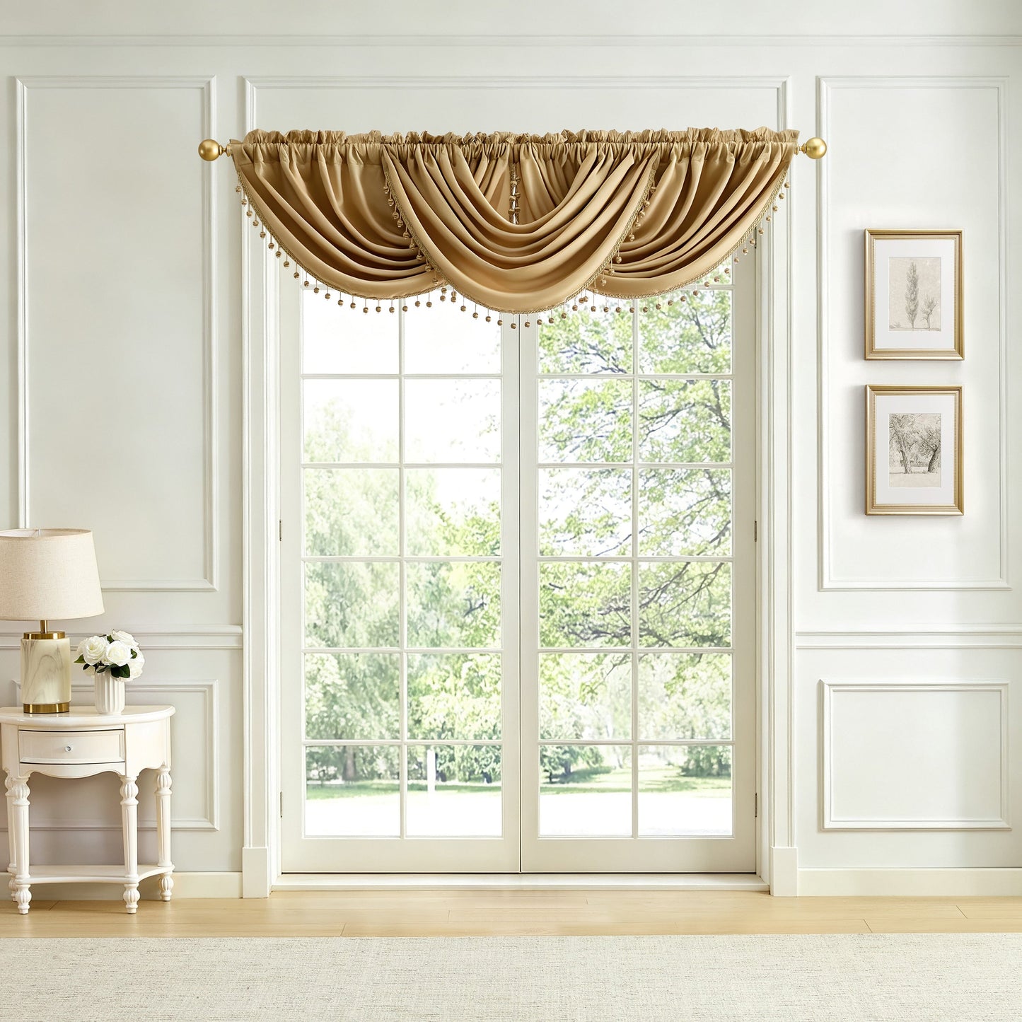 Lenox Imperial Faux Silk Window Curtain