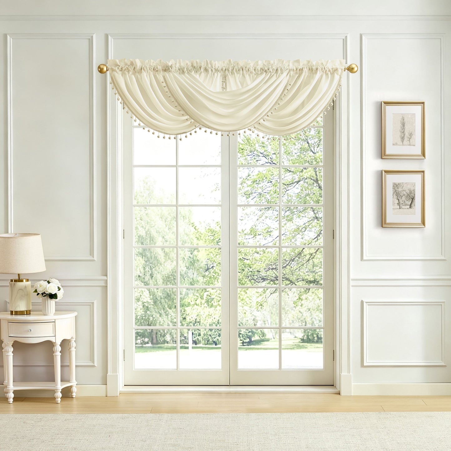 Lenox Imperial Faux Silk Window Curtain