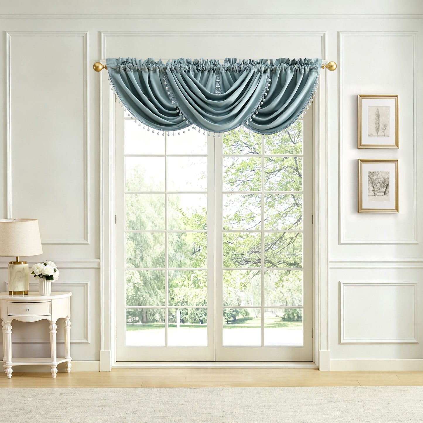 Lenox Imperial Faux Silk Window Curtain