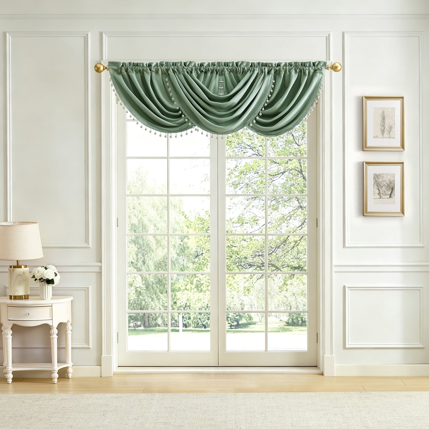 Lenox Imperial Faux Silk Window Curtain