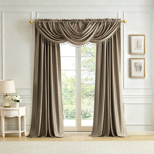 Lenox Imperial Faux Silk Window Curtain