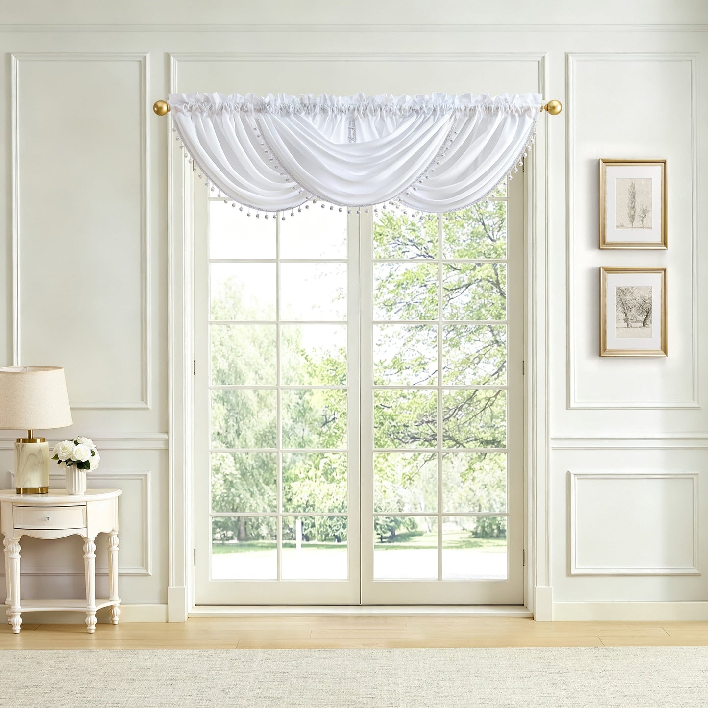 Lenox Imperial Faux Silk Window Curtain
