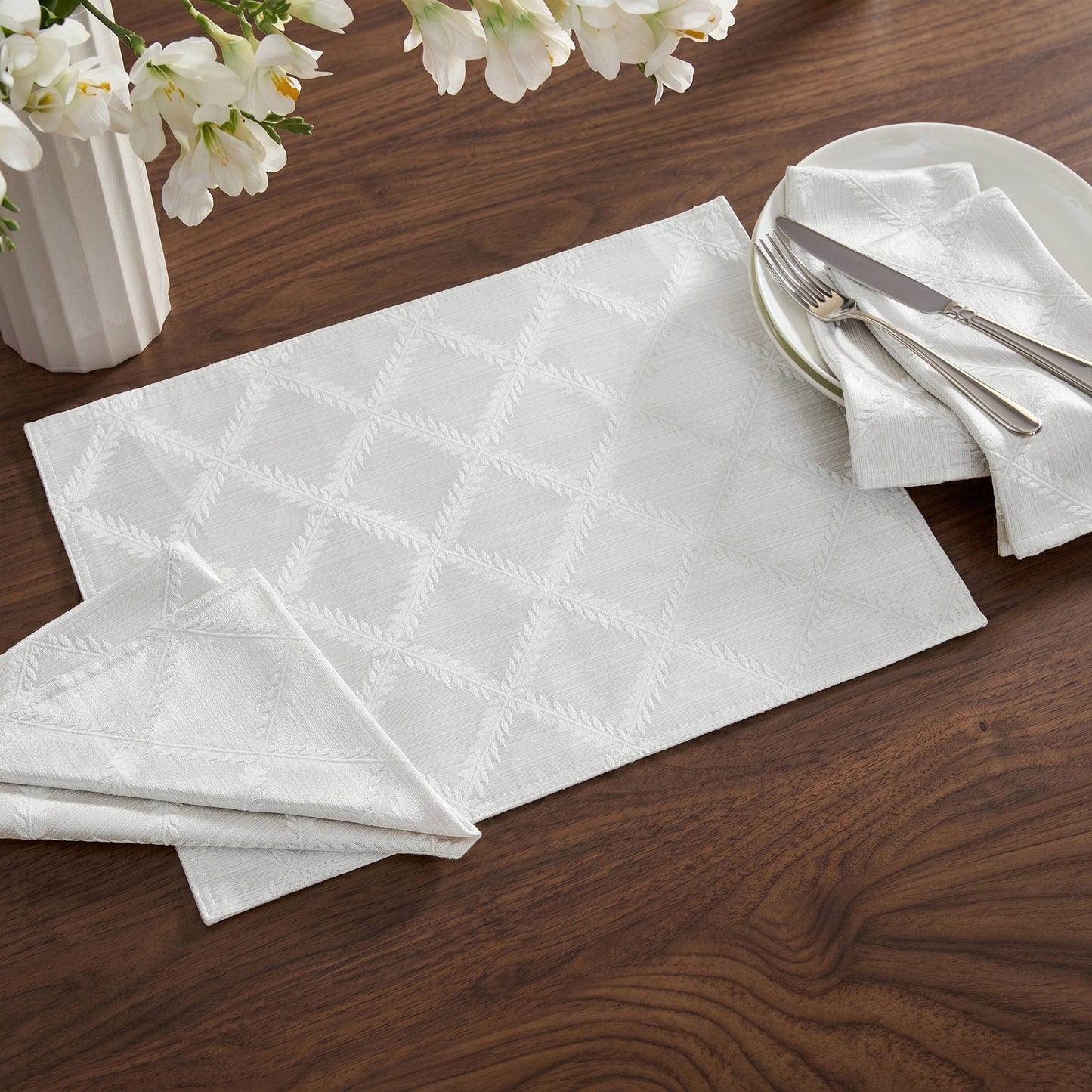 Lenox Laurel Leaf Reversible Placemats, Set of 4