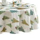 Lucina Twinkle Trees Holiday Lurex Fabric Tablecloth