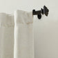 Lenox Madrid 1” Single Curtain Rod with Sculptural Stacked Square Finial Design