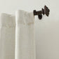 Lenox Madrid 1” Single Curtain Rod with Sculptural Stacked Square Finial Design