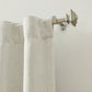 Lenox Madrid 1” Single Curtain Rod with Sculptural Stacked Square Finial Design