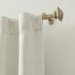 Lenox Madrid 1” Single Curtain Rod with Sculptural Stacked Square Finial Design