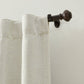 Lenox Manor 1” Single Curtain Rod with Rounded Globe Finial Design